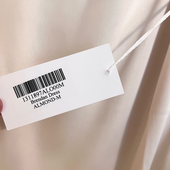 NWT Reformation Cream Satin Dress - Picture 4 of 6